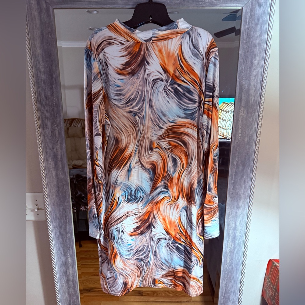 Fashion Nova Multicolor Long Sleeve Dress - Picture 4 of 9